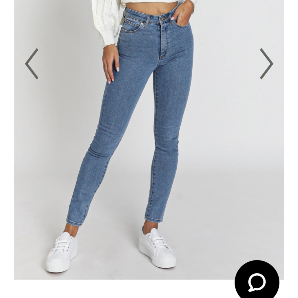 ABRAND - SKINNY ANKLE JEANS IN LA BLUES